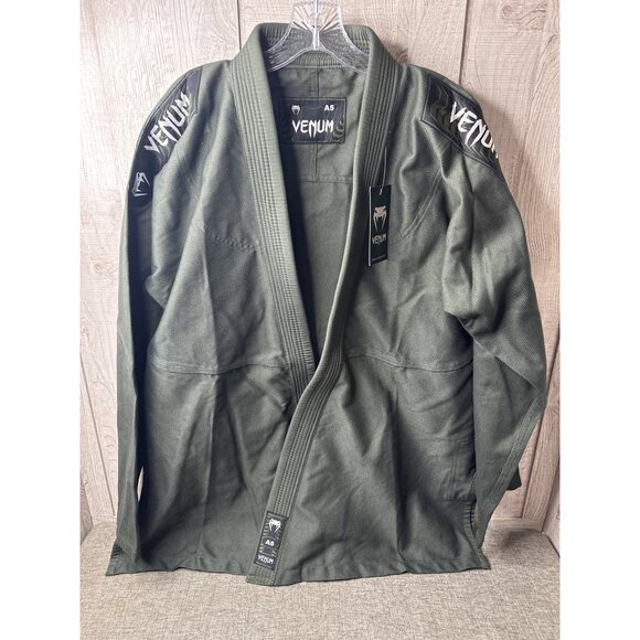 Venum First BJJ Gi A5 Martial Arts Uniform Jacket Drawstring Pants & White Belt - Picture 2 of 13